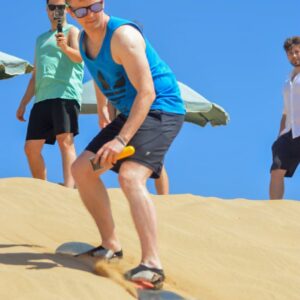 Sandboarding in Agadir
